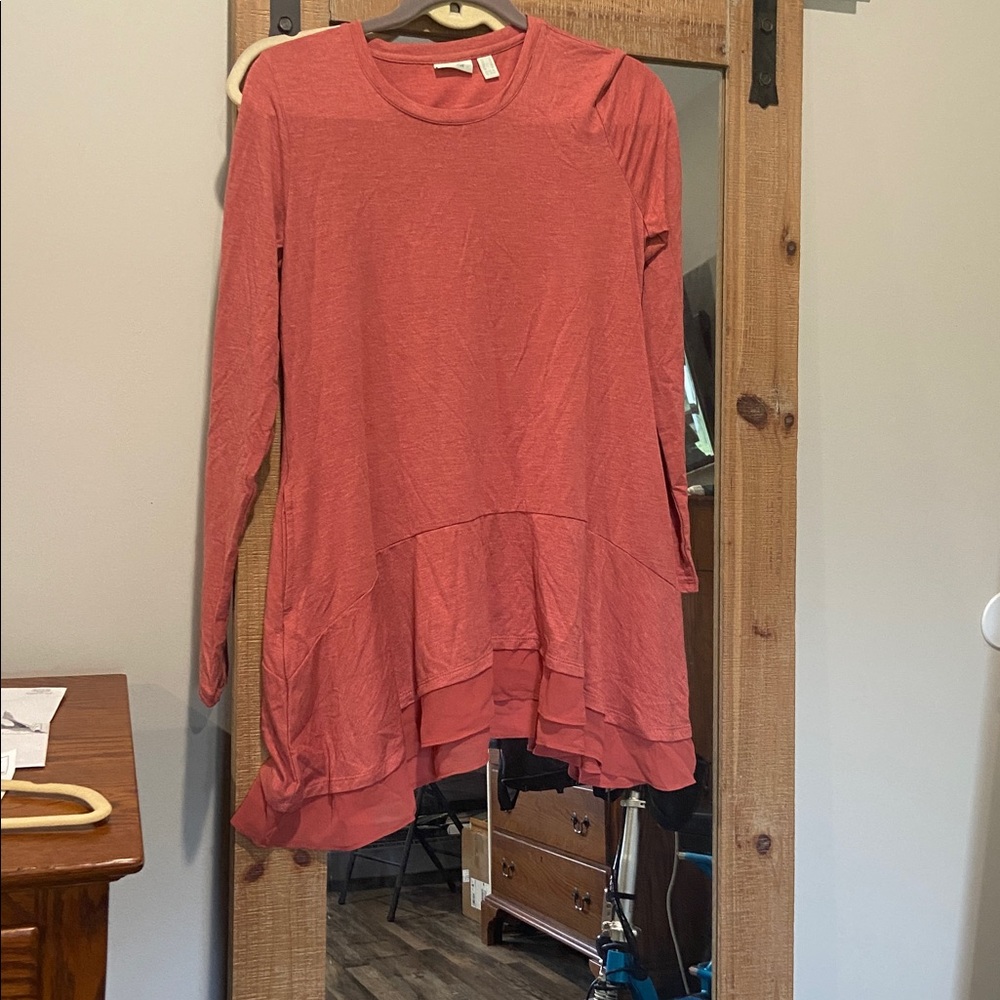 Women's Coral Layered Top